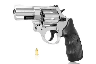 Rewolwer hukowy alarmowo sygnałowy ZORAKI R1-K6L BAS lufa 2,5" kal. .22 Long Blank chrom błysk - widok 2