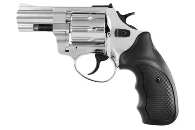 Rewolwer hukowy alarmowo sygnałowy ZORAKI R1-K6L BAS lufa 2,5" kal. .22 Long Blank chrom błysk - widok 4