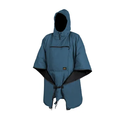 Poncho peleryna HELIKON SWAGMAN ROLL ocieplane - Aqua Blue - ( jeden rozmiar ) (PO-SMR-NL-1H)