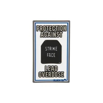 Emblemat Helikon "Lead Overdose" - PVC - Biały (OD-LOD-RB-20)