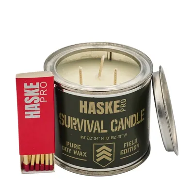 Świeca survivalowa EKO TRICORE 220g Haske Pro 14h świecenia + zapałki - widok 4