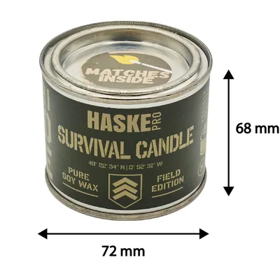 Świeca survivalowa EKO TRICORE 220g Haske Pro 14h świecenia + zapałki - widok 6