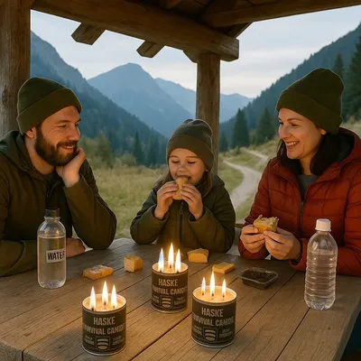 Świeca survivalowa EKO TRICORE 220g Haske Pro 14h świecenia + zapałki - widok 8