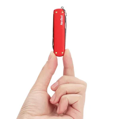Nóż wielofunkcyjny scyzoryk NexTool Mini Pocket Knife NE0142 4w1 czerwony - widok 3