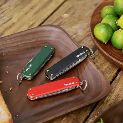 Nóż wielofunkcyjny scyzoryk NexTool Mini Pocket Knife NE0142 4w1 czerwony - widok 7