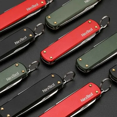 Nóż wielofunkcyjny scyzoryk NexTool Mini Pocket Knife NE0143 4w1 zielony - widok 8
