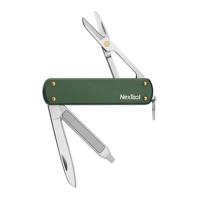 Nóż wielofunkcyjny scyzoryk NexTool Mini Pocket Knife NE0143 4w1 zielony