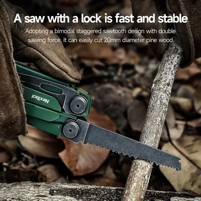 Multitool NexTool FLAGSHIP Pro NE20278 16w1 zielony +etui do pasa - widok 5
