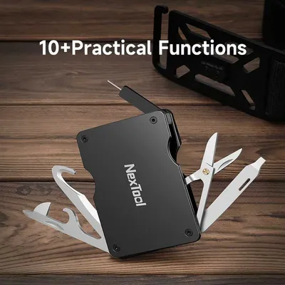 Pas taktyczny do spodni z klamrą wielofunkcyjną multitool NexTool Belt P50 - widok 4