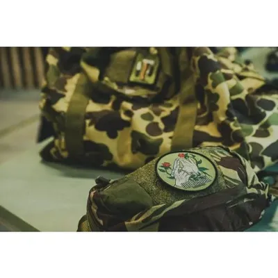 Naszywka Old School Patch - Green - ( jeden rozmiar ) (OD-OSL-PO-82) HELIKON-TEX - widok 2
