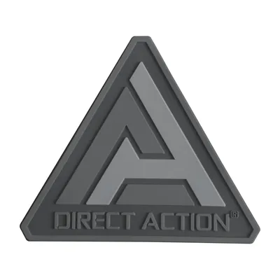 Naszywka DIRECT ACTION Logo Patch - PVC - Black - ( jeden rozmiar ) (PA-DALG-PVC-BLK)