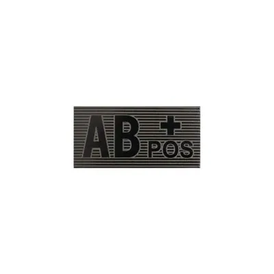 Naszywka AB Rh+ blood type patch - Black/Boreal Green - ( jeden rozmiar ) (PA-ABP2-PES-BBG)