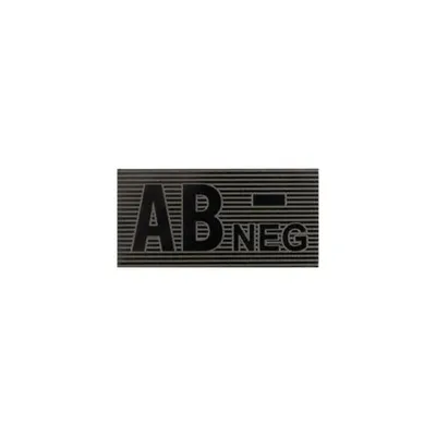 Naszywka AB Rh-  blood type patch - Black/Boreal Green - ( jeden rozmiar ) (PA-ABN2-PES-BBG)