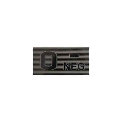 Naszywka 0 Rh- blood type patch - Black/Boreal Green - ( jeden rozmiar ) (PA-0N52-PES-BBG)