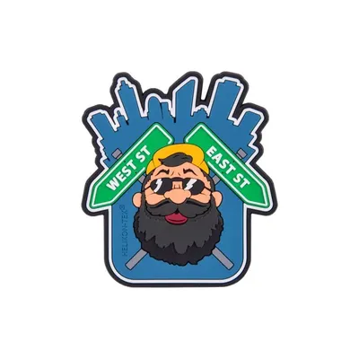 Naszywka Helikon Beardman URBAN Patch PVC Blue (OD-BMU-RB-65)