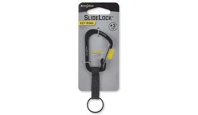 Brelok Nite Ize SlideLock Key Ring #3 - Czarny - CSLW3-01-R6