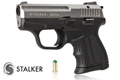 Pistolet hukowy alarmowo sygnałowy STALKER M906 BAS kal. .22 Long Blank (6 mm) Tytan (M906GTP-BAS) - widok 2