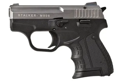 Pistolet hukowy alarmowo sygnałowy STALKER M906 BAS kal. .22 Long Blank (6 mm) Tytan (M906GTP-BAS) - widok 3
