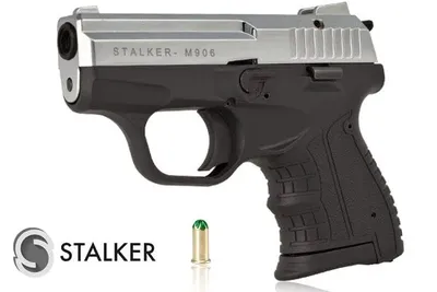 Pistolet hukowy alarmowo sygnałowy STALKER M906 BAS kal. .22 Long Blank (6 mm) Chrom błysk (M906SCP-BAS) - widok 2