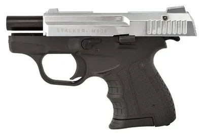 Pistolet hukowy alarmowo sygnałowy STALKER M906 BAS kal. .22 Long Blank (6 mm) Chrom błysk (M906SCP-BAS) - widok 5