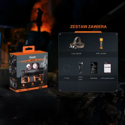 Latarka czołowa Fenix HM75R SE bez dodatkowego zasobnika (039-618) - widok 7