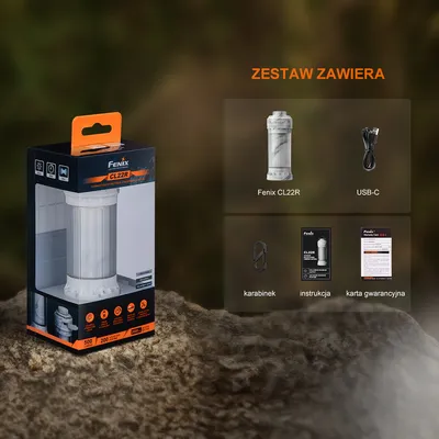 Latarka kempingowa Fenix CL22R biała (039-622) - widok 6