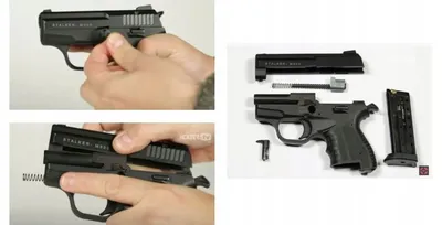 Zestaw Pistolet hukowy STALKER M906 BAS .22 LB czarny +kabura +naboje 100 szt - widok 7