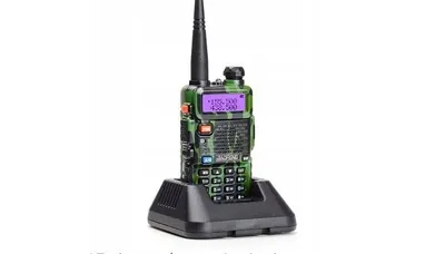 Radiotelefon krótkofalówka Baofeng UV-5R HTQ Camo, Radiotelefon Walkie Talkie Skaner Kamuflaż - widok 4
