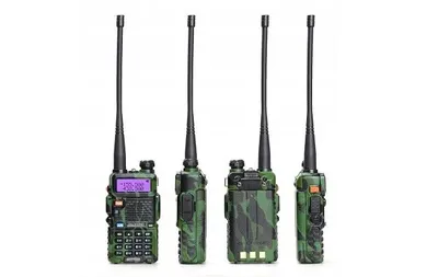 Radiotelefon krótkofalówka Baofeng UV-5R HTQ Camo, Radiotelefon Walkie Talkie Skaner Kamuflaż - widok 5