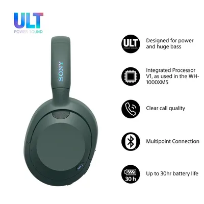 Słuchawki SONY  WH-ULT900NH szaro-zielone - widok 5