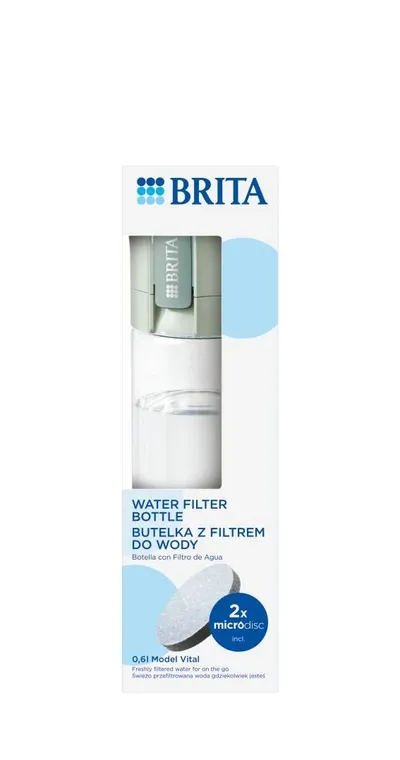Butelka filtrująca Brita Vital pastelowa zieleń 2 dyski - widok 7