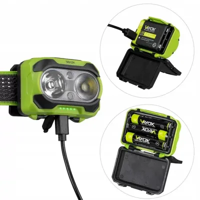 Latarka czołowa Vayox VA0361 600lm IP44 Twin Beam - widok 6