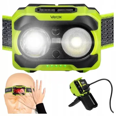 Latarka czołowa Vayox VA0361 600lm IP44 Twin Beam