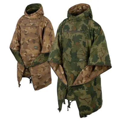Poncho dwustronne Helikon Swagman Rolll - Mitchell Camo Leaf / Mitchell Camo Clouds ponczo