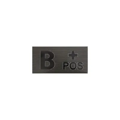 Naszywka B Rh+ blood type patch - Black/Boreal Green (PA-BP52-PES-BBG)