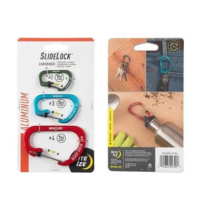 SlideLock Aluminum Combo - 3 szt. - CSLA234-A1-R6 - Nite Ize