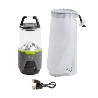 Akumulatorowa lampa kempingowa Radiant® RL2™ - 400 lm - Szara / Zielona - RL2-17-R8 - Nite Ize