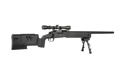 Karabin wyborowy ASG SPECNA ARMS SA-S02 CORE z lunetą i dwójnogiem - czarna (SPE-03-026051) - widok 7