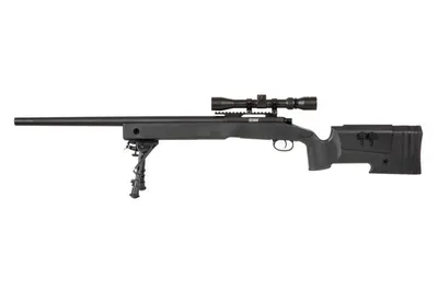 Karabin wyborowy ASG SPECNA ARMS SA-S02 CORE z lunetą i dwójnogiem - czarna (SPE-03-026051)