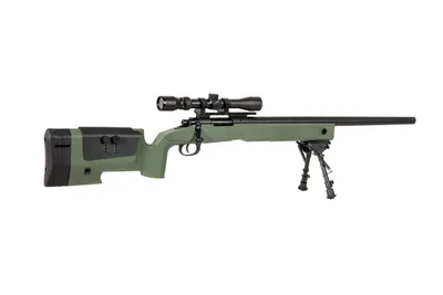 Karabin wyborowy ASG SPECNA ARMS SA-S02 CORE z lunetą i dwójnogiem - oliwkowa (SPE-03-026053) - widok 5