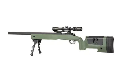 Karabin wyborowy ASG SPECNA ARMS SA-S02 CORE z lunetą i dwójnogiem - oliwkowa (SPE-03-026053) - widok 6