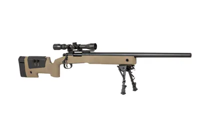 Karabin wyborowy ASG SPECNA ARMS SA-S02 CORE z lunetą i dwójnogiem - tan (SPE-03-026055) - widok 6