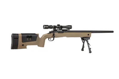 Karabin wyborowy ASG SPECNA ARMS SA-S02 CORE z lunetą i dwójnogiem - tan (SPE-03-026055) - widok 8