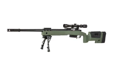 Karabin wyborowy ASG SPECNA ARMS SA-S03 CORE z lunetą i dwójnogiem - oliwkowa (SPE-03-026061) - widok 5