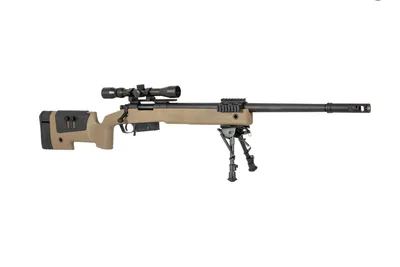 Karabin wyborowy ASG SPECNA ARMS SA-S03 CORE z lunetą i dwójnogiem - tan (SPE-03-026063) - widok 5