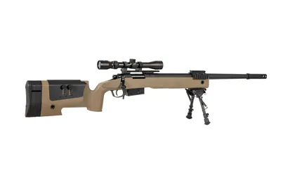 Karabin wyborowy ASG SPECNA ARMS SA-S03 CORE z lunetą i dwójnogiem - tan (SPE-03-026063) - widok 7