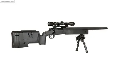 Karabin wyborowy ASG SPECNA ARMS SA-S02 CORE High Velocity z lunetą i dwójnogiem - Czarna  (SPE-03-031095) - widok 8