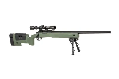 Karabin wyborowy ASG SPECNA ARMS SA-S02 CORE High Velocity z lunetą i dwójnogiem - oliwkowa (SPE-03-031096) - widok 3
