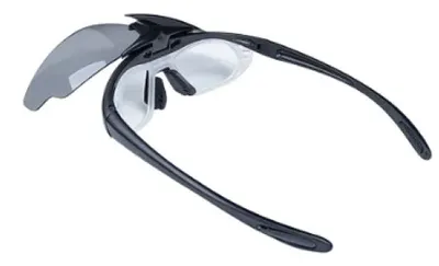 Okulary strzeleckie Wosport Black - 3 wymienne wizjery, pasek - widok 3