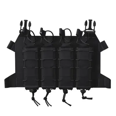 Ładownica Skeletonized Quad SMG Flap - Czarny - ( jeden rozmiar ) (PC-SK4S-CD5-BLK)